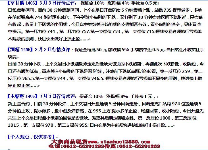    南京亚太化工3月3日盘前行情点评